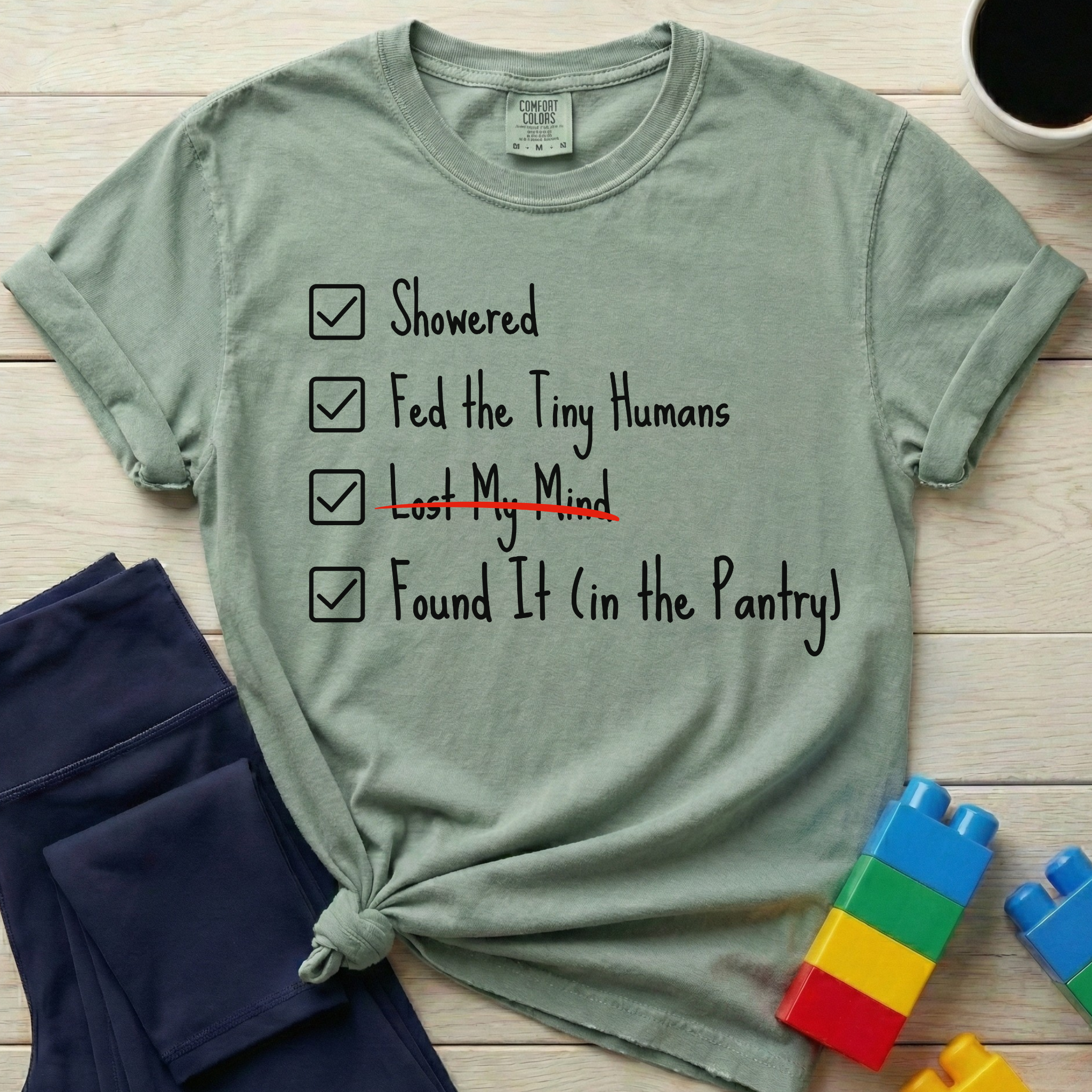 Exhausted Mom List T-shirt