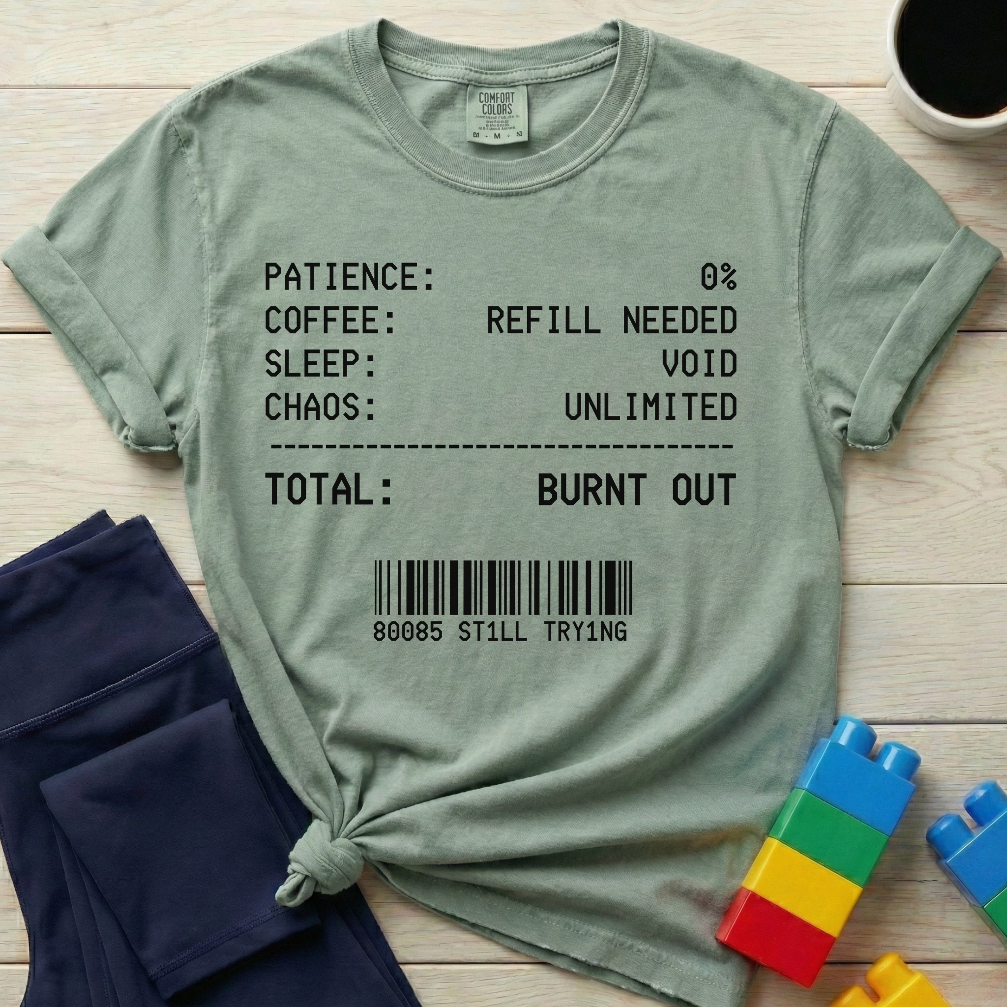 Mom Total Burnt Out T-shirt