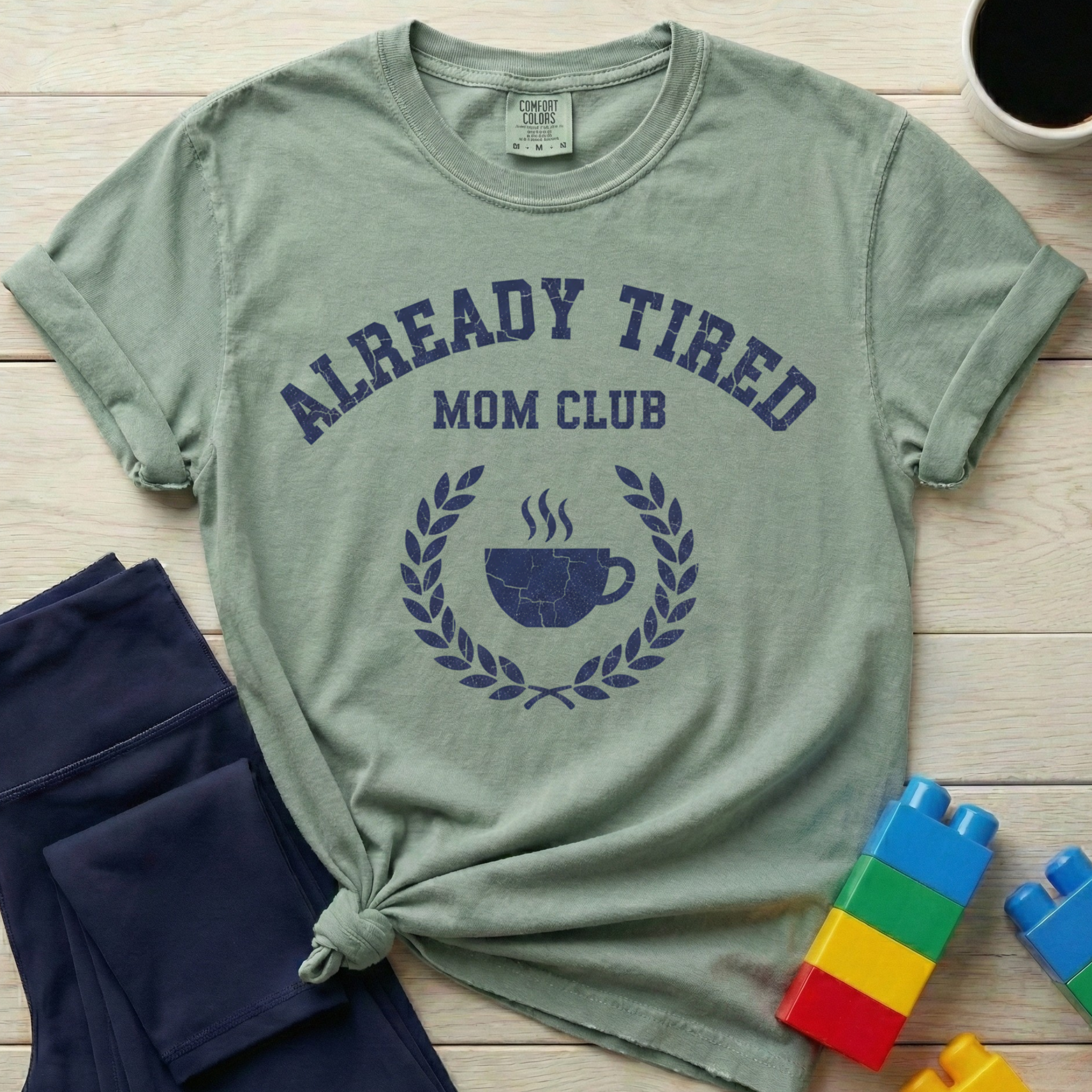 Already Tired Mom Club T-shirt