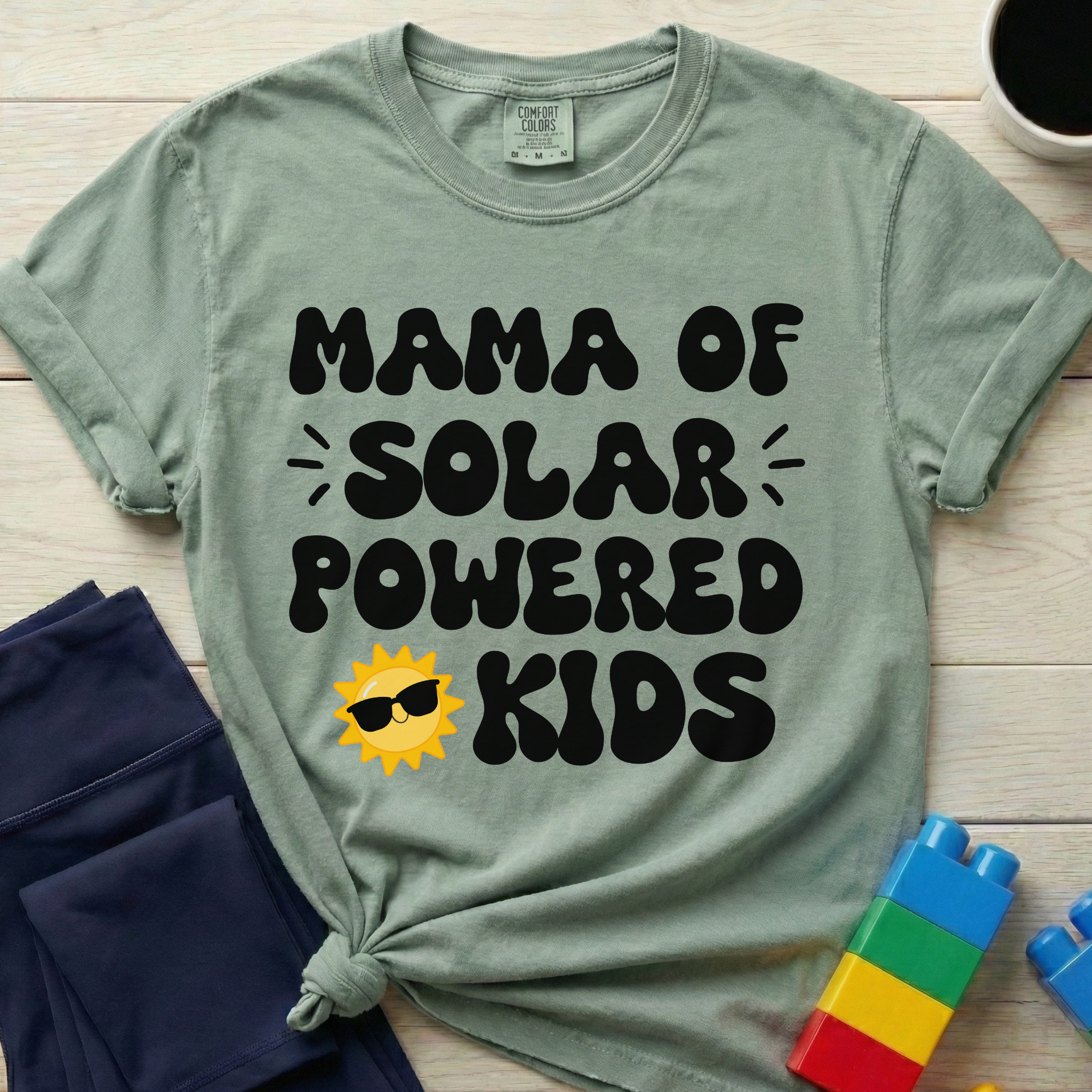 Mama Of Solar Powered Kids T-Shirt