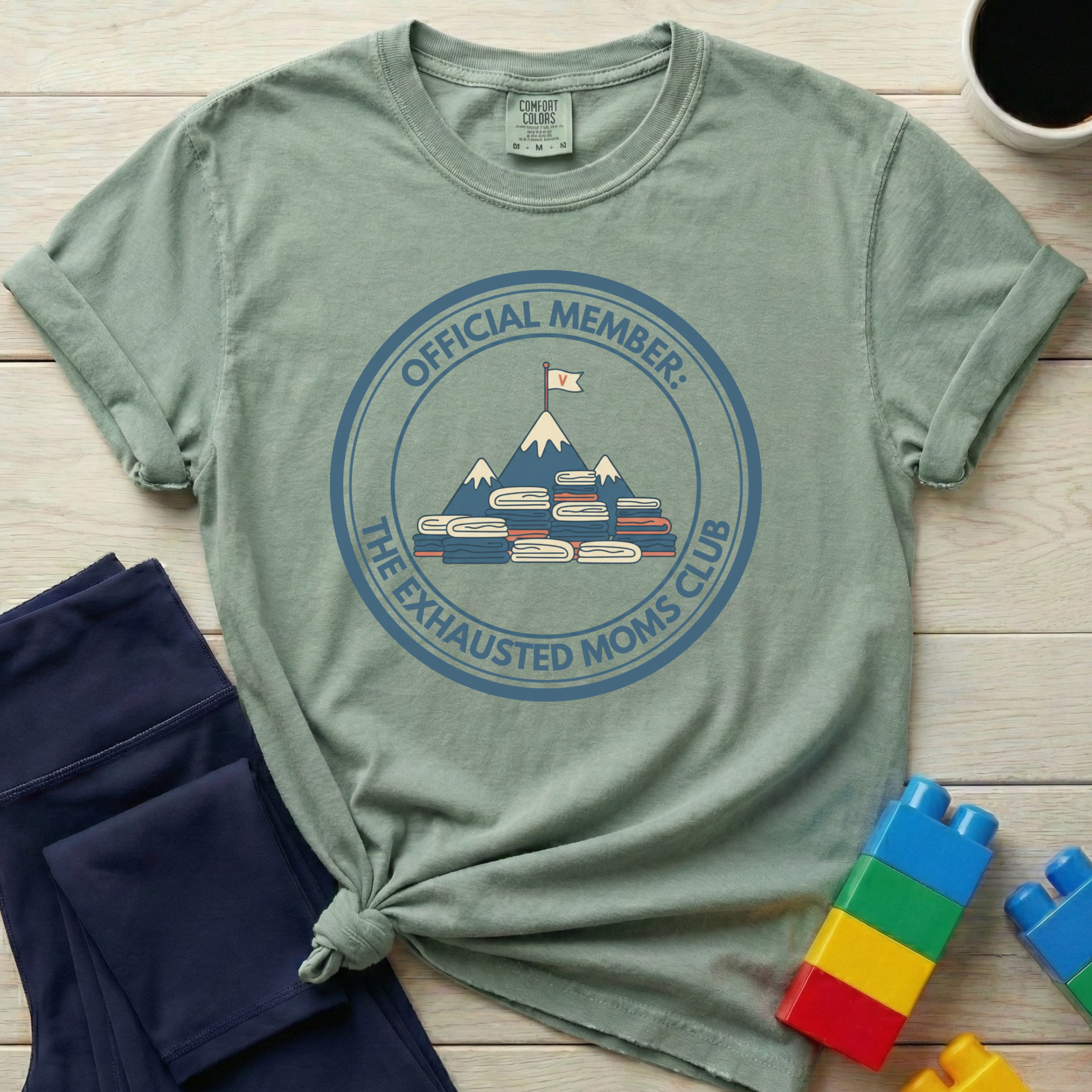 Official Member Exhausted Moms Club T-shirt