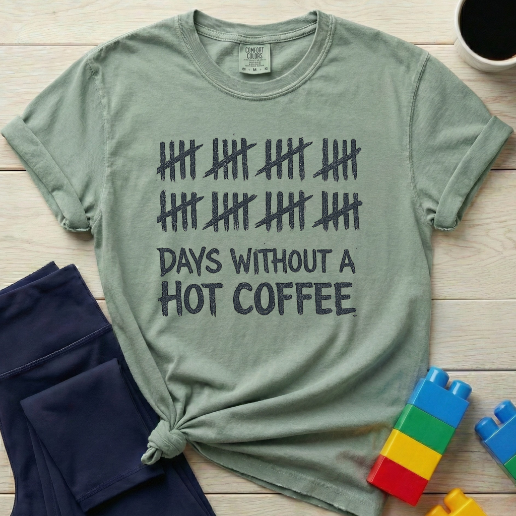 Days Without A Hot Coffee T-shirt