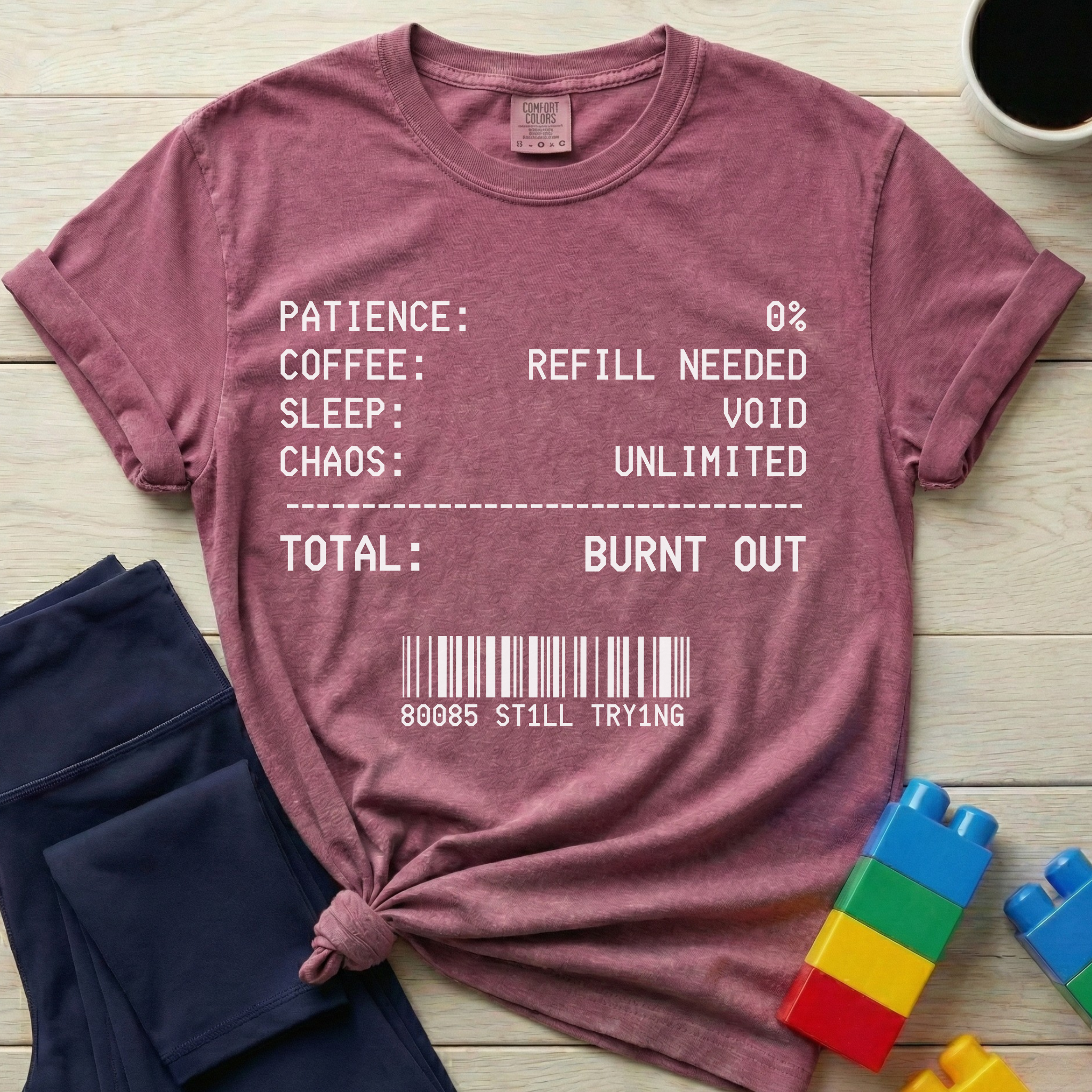 Mom Total Burnt Out T-shirt