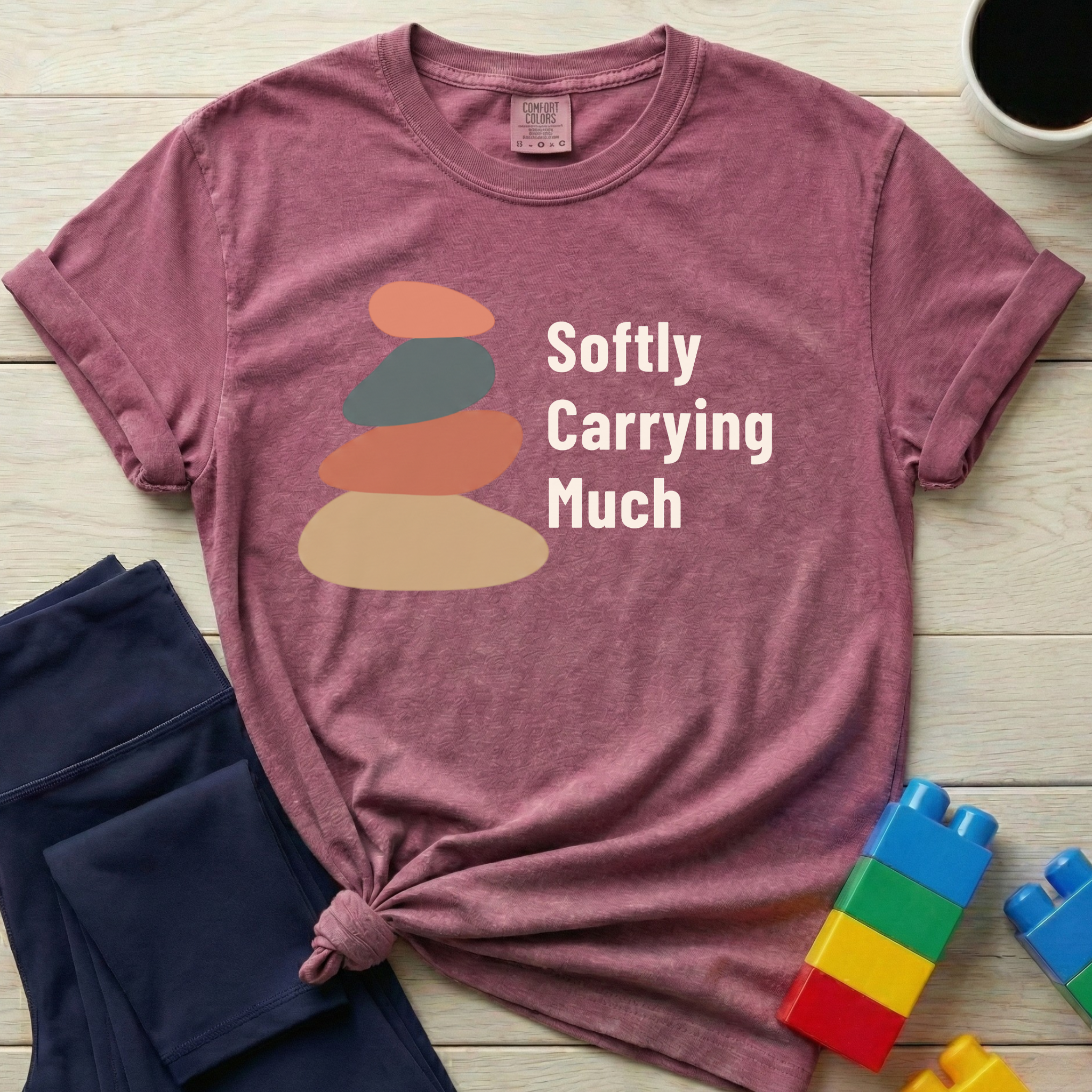 Softly Carrying Much T-shirt