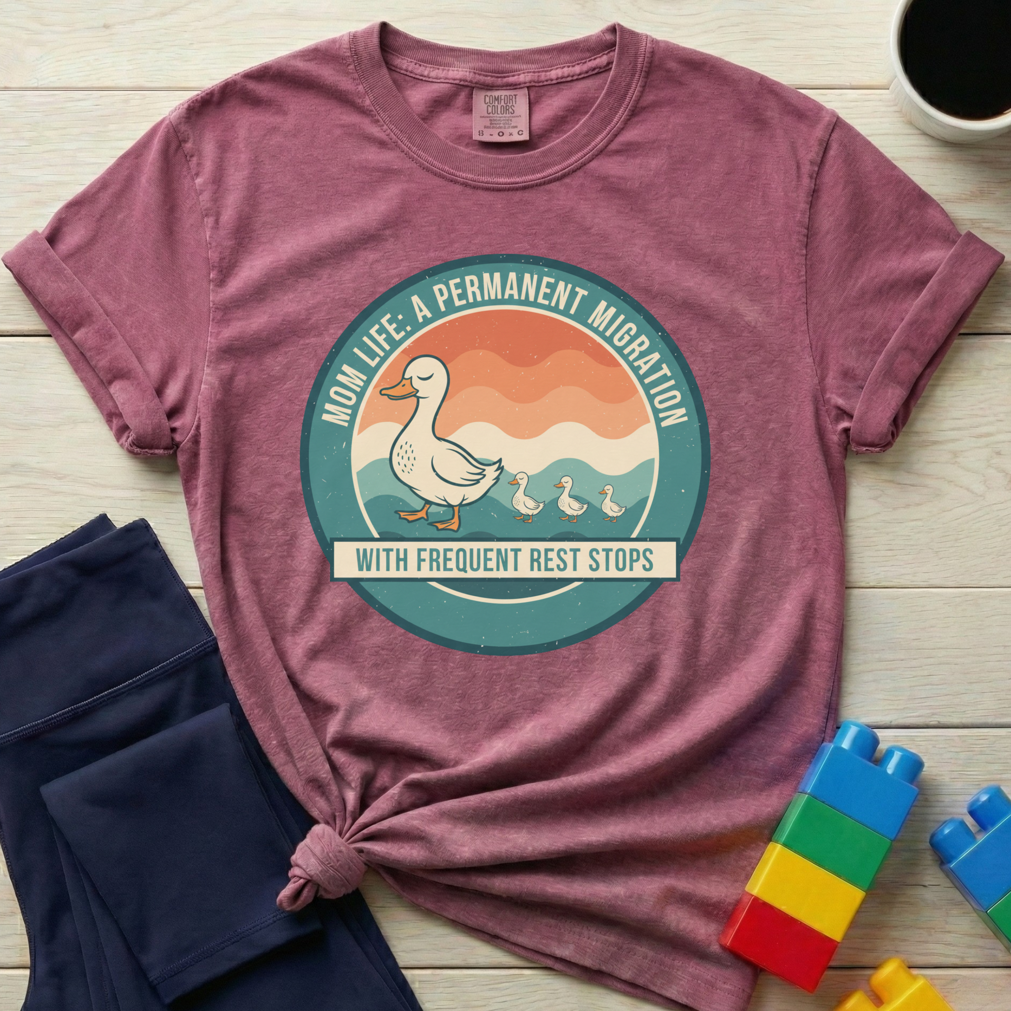 Mom Life Permanent Migration T-shirt