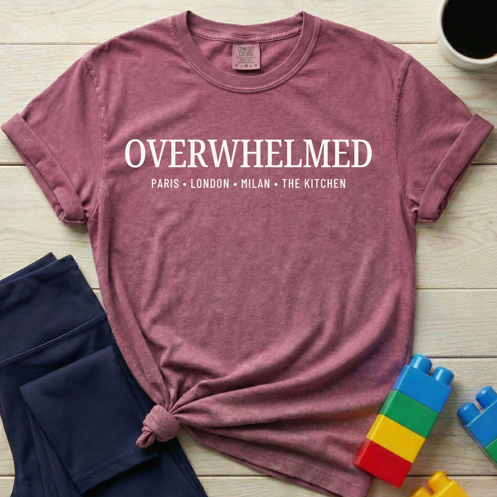 Overwhelmed Paris London Milan The Kitchen T-shirt