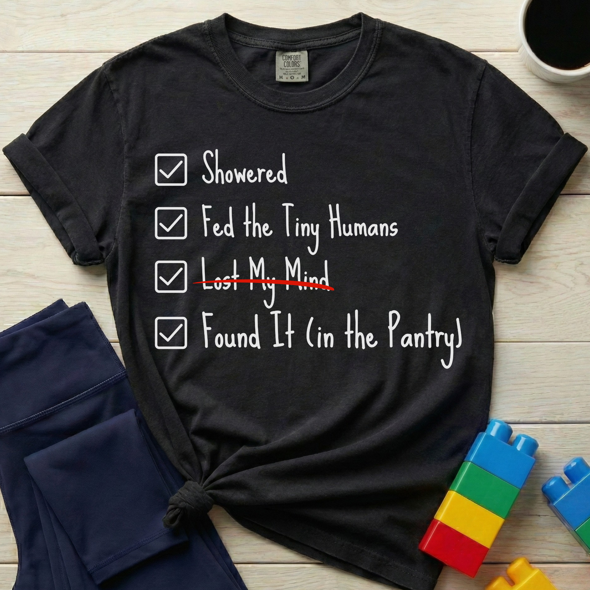 Exhausted Mom List T-shirt