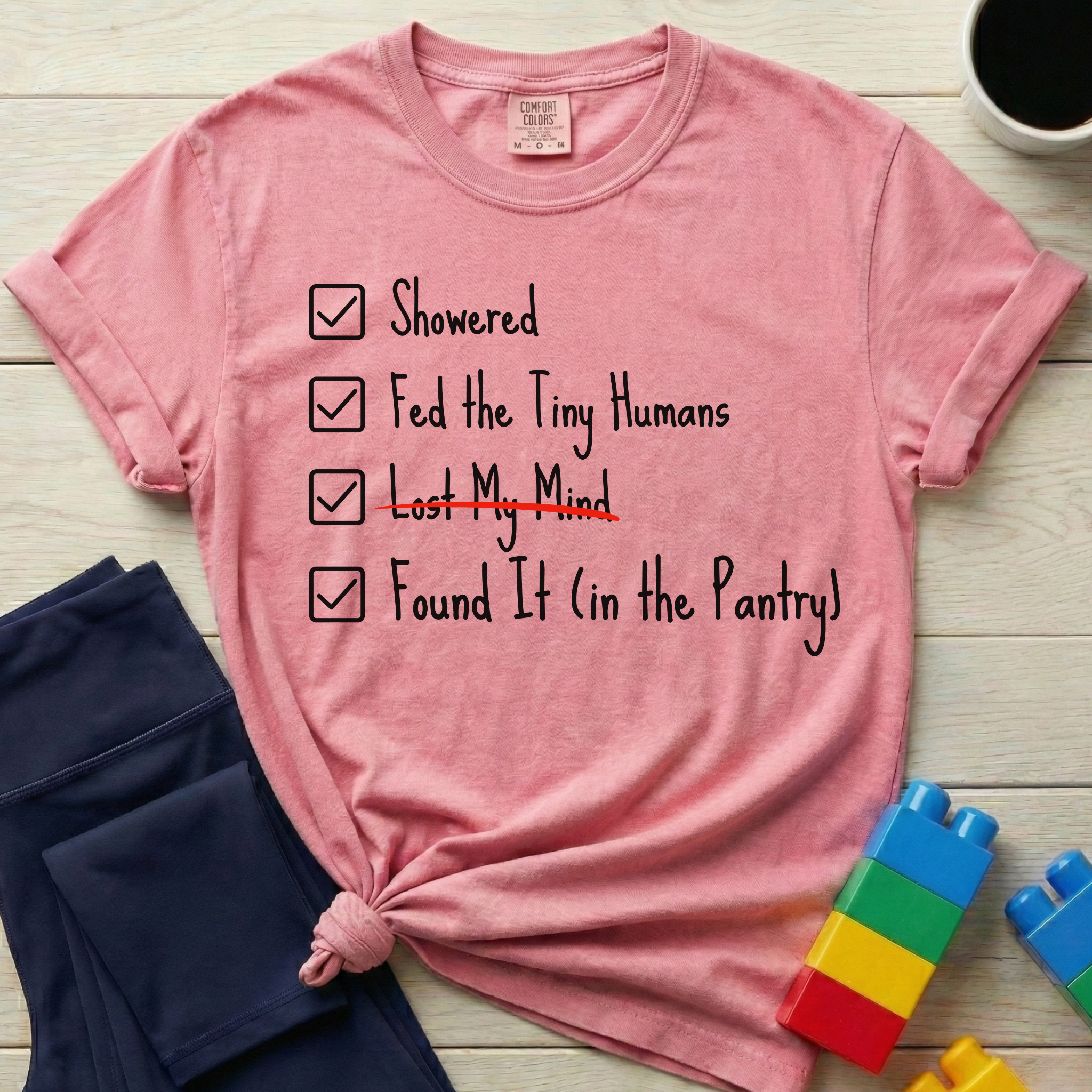 Exhausted Mom List T-shirt