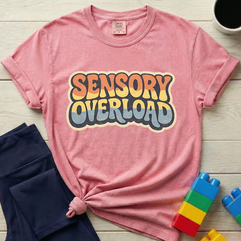 Sensory Overload Retro Vintage T-shirt