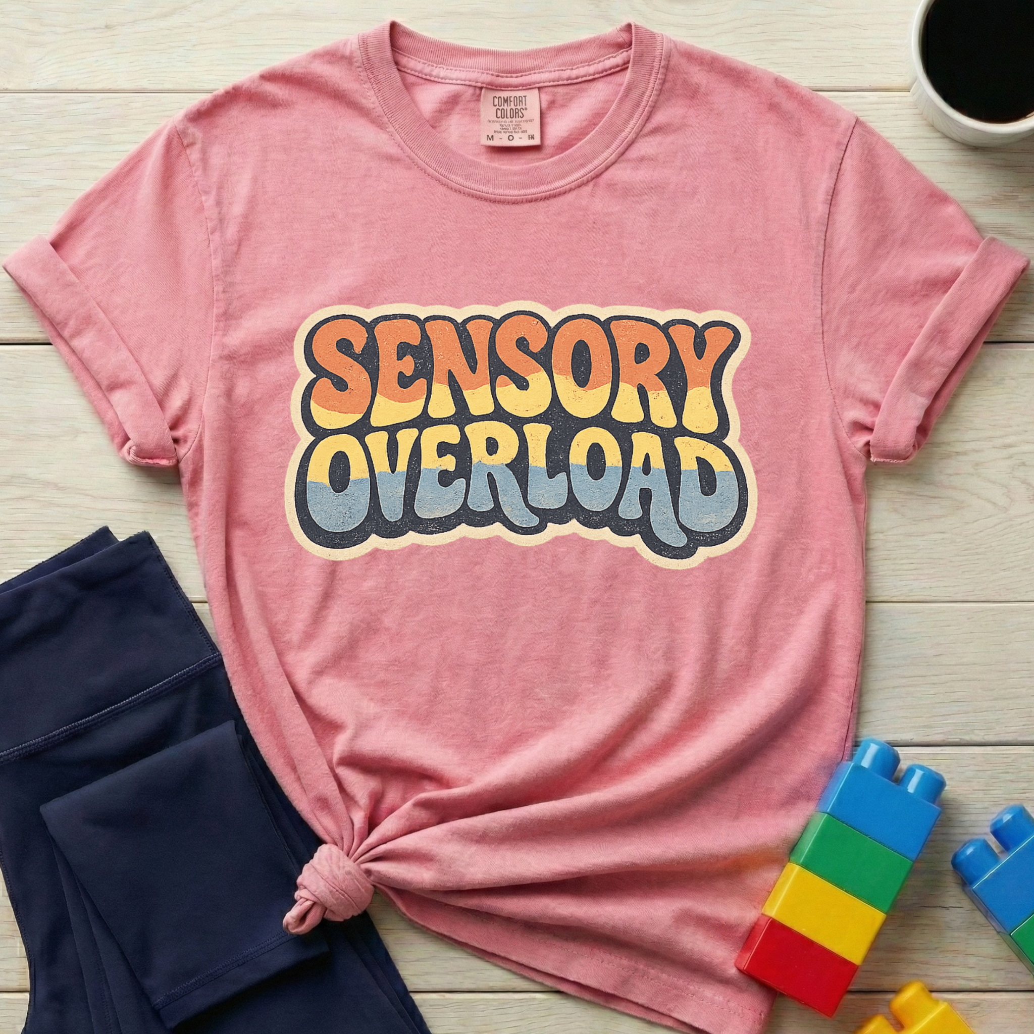 Sensory Overload Retro Vintage T-shirt