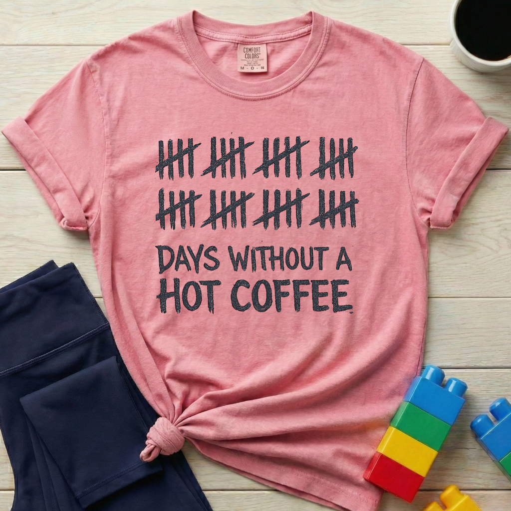 Days Without A Hot Coffee T-shirt