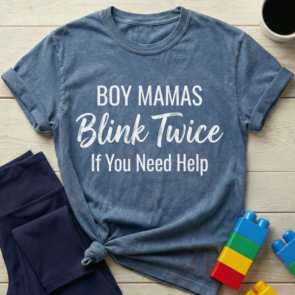 Boy Mamas Blink Twice T-Shirt