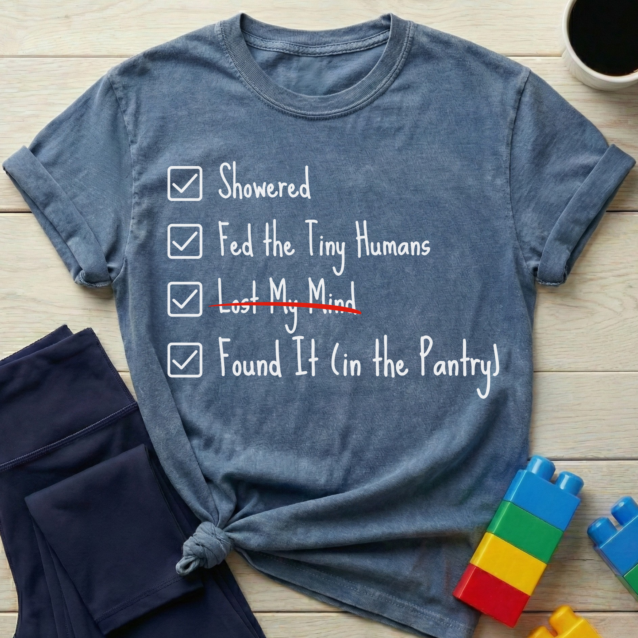 Exhausted Mom List T-shirt