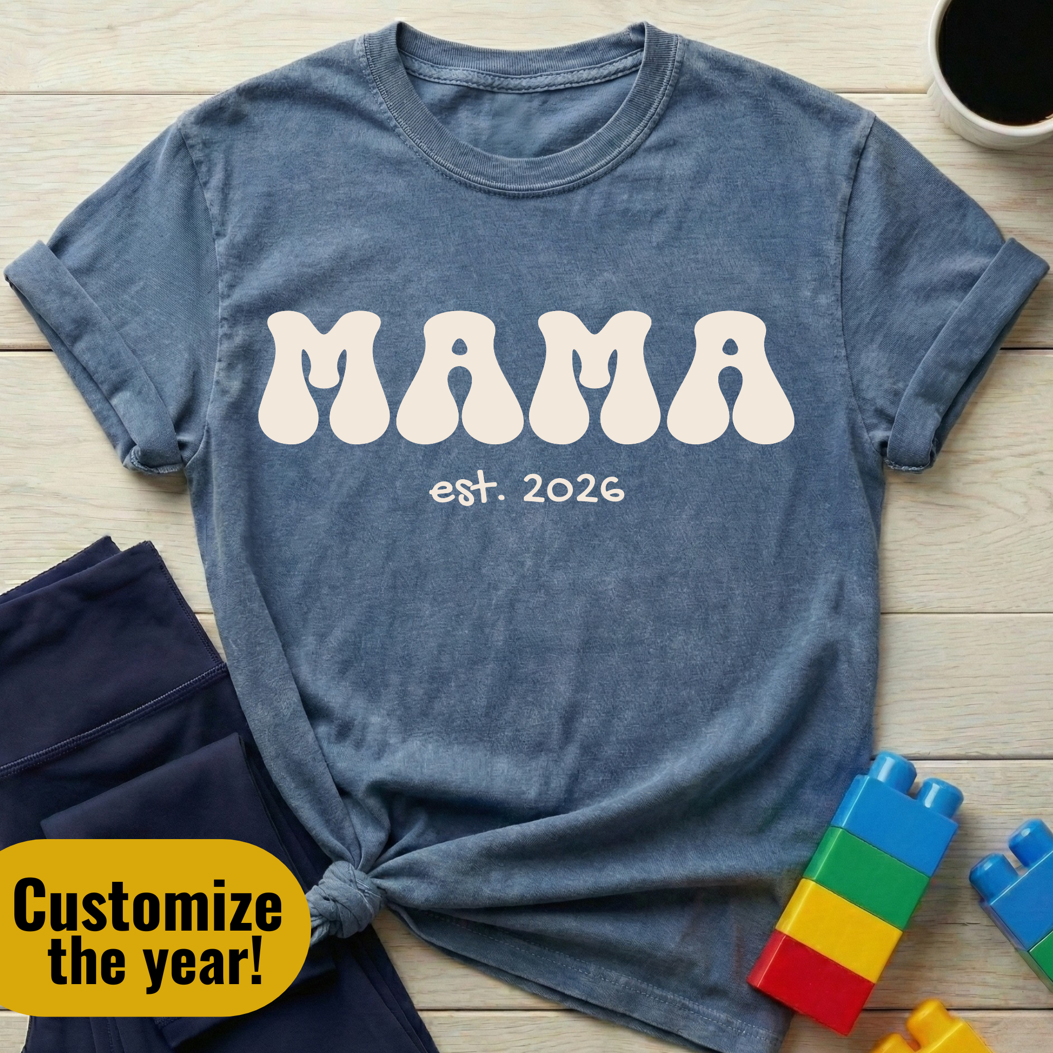Mama Est. (Year) Custom T-shirt