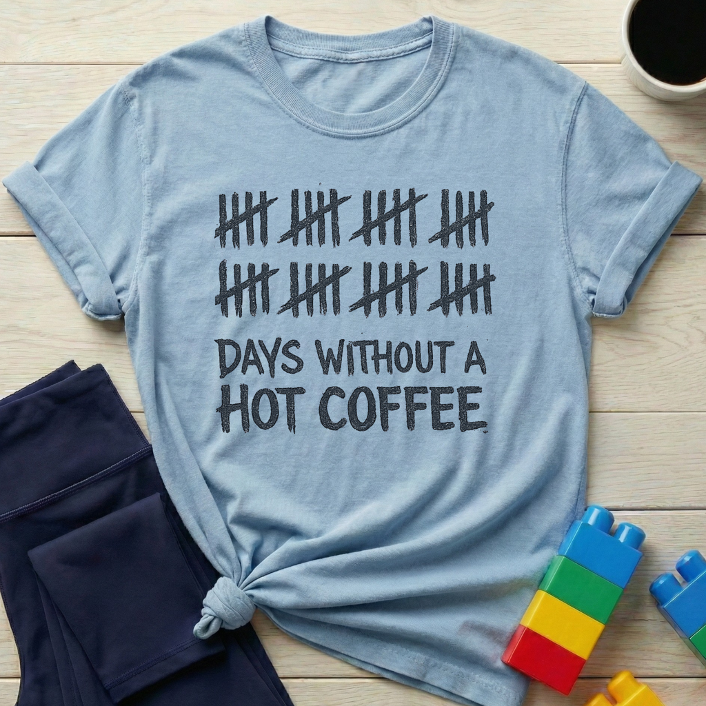 Days Without A Hot Coffee T-shirt