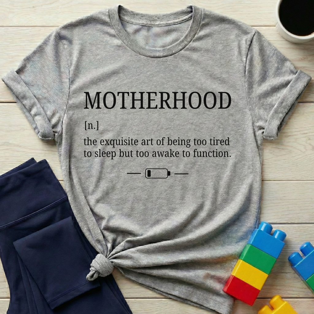 Motherhood Too Tired To Sleep T-shirt