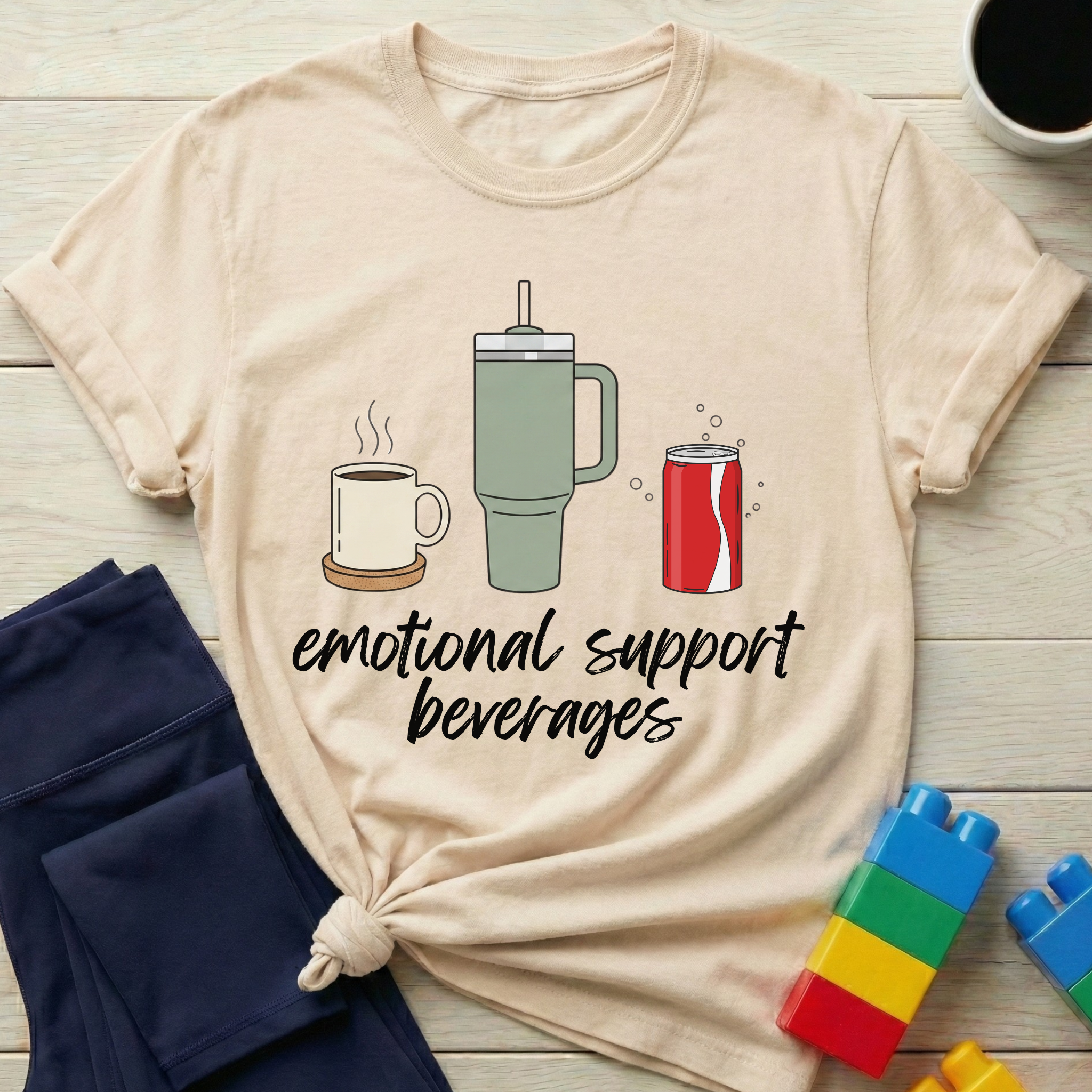 Emotional Support Beverages T-shirt