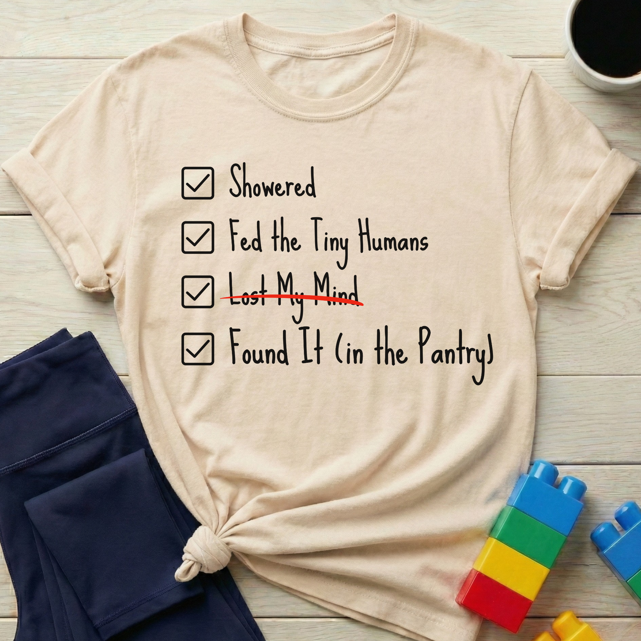 Exhausted Mom List T-shirt