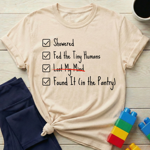 Exhausted Mom List T-shirt