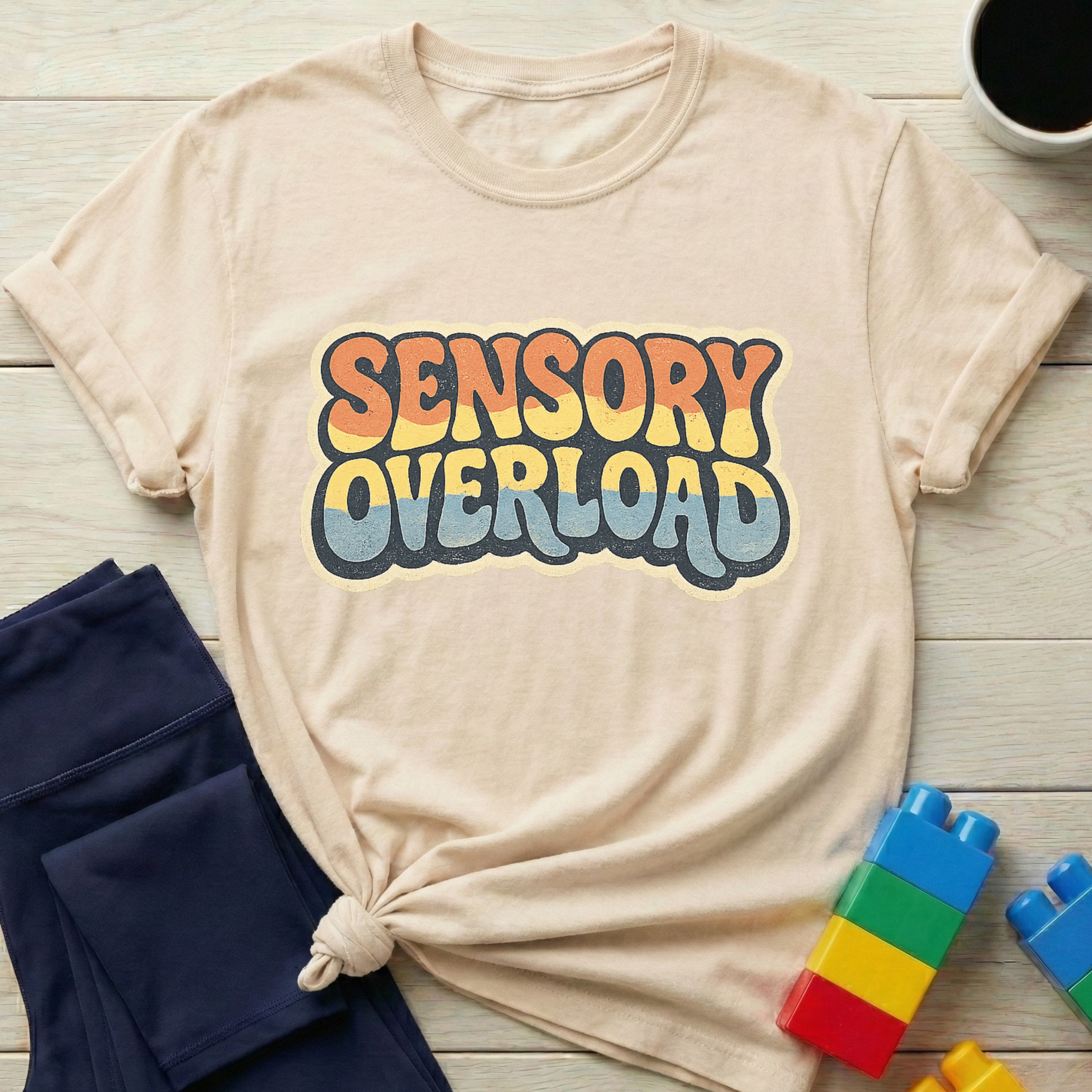 Sensory Overload Retro Vintage T-shirt