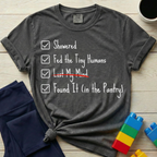 Exhausted Mom List T-shirt
