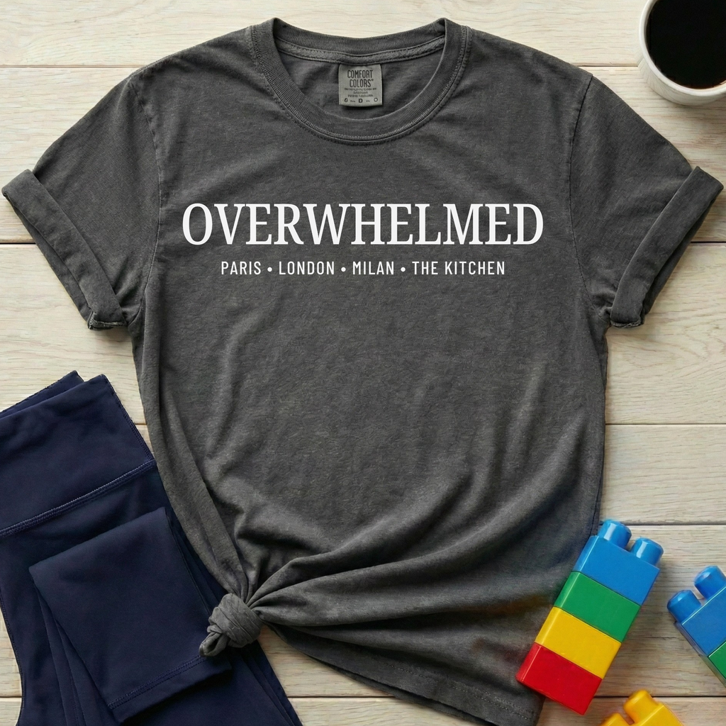 Overwhelmed Paris London Milan The Kitchen T-shirt