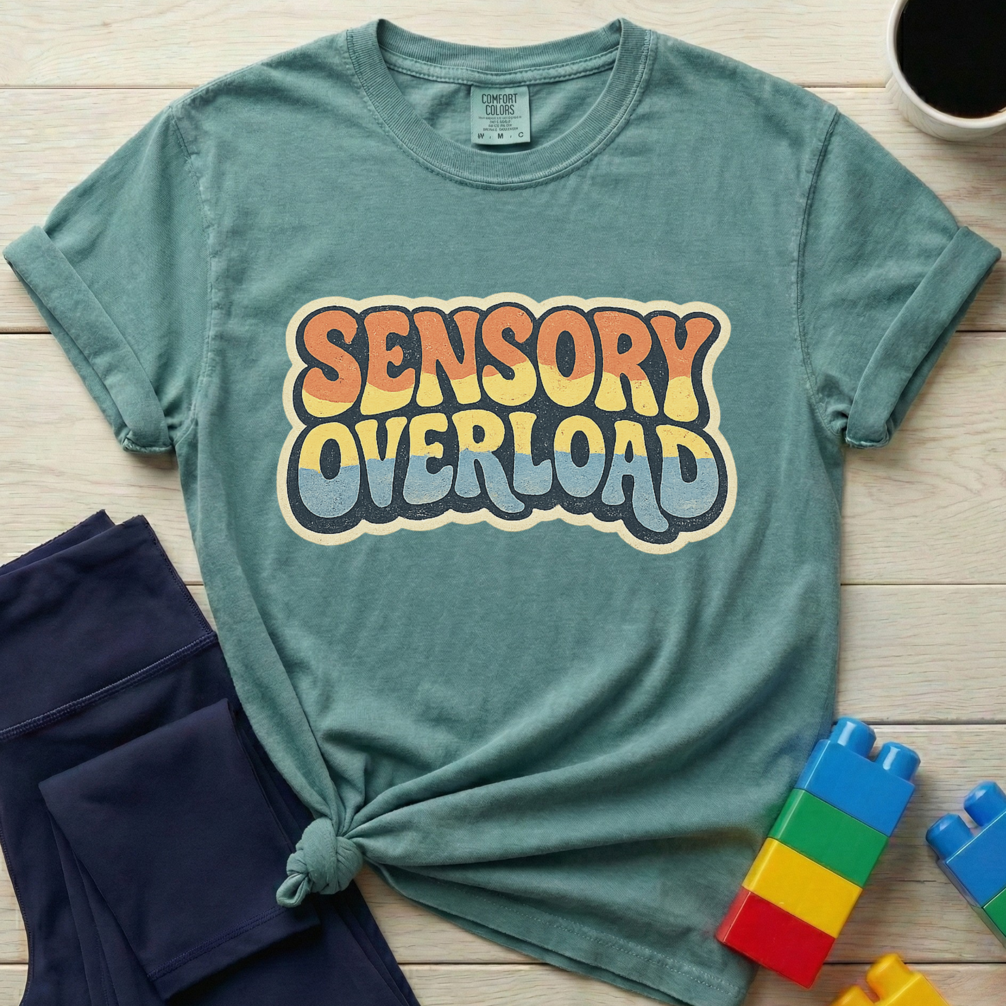 Sensory Overload Retro Vintage T-shirt