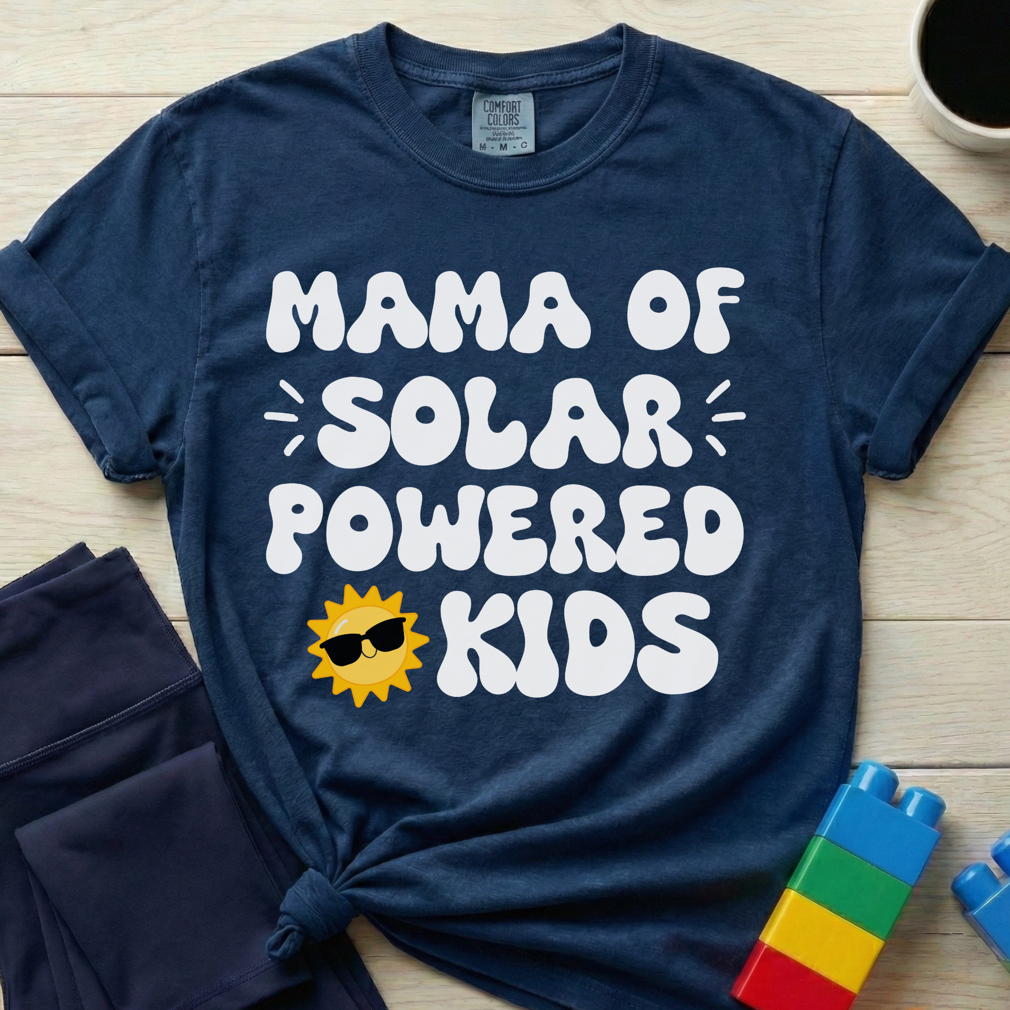 Mama Of Solar Powered Kids T-Shirt