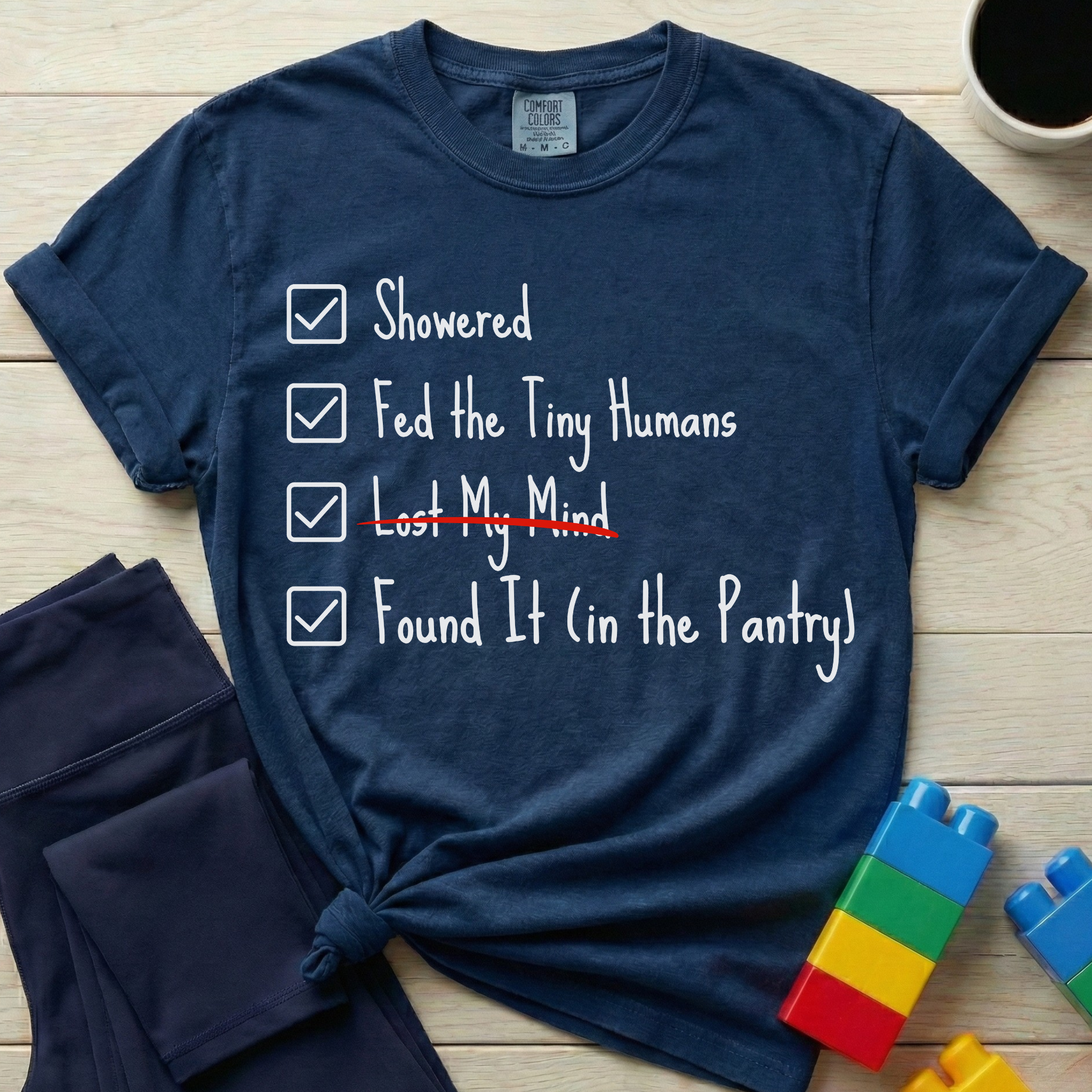 Exhausted Mom List T-shirt