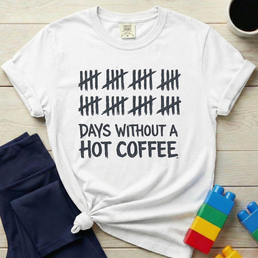 Days Without A Hot Coffee T-shirt
