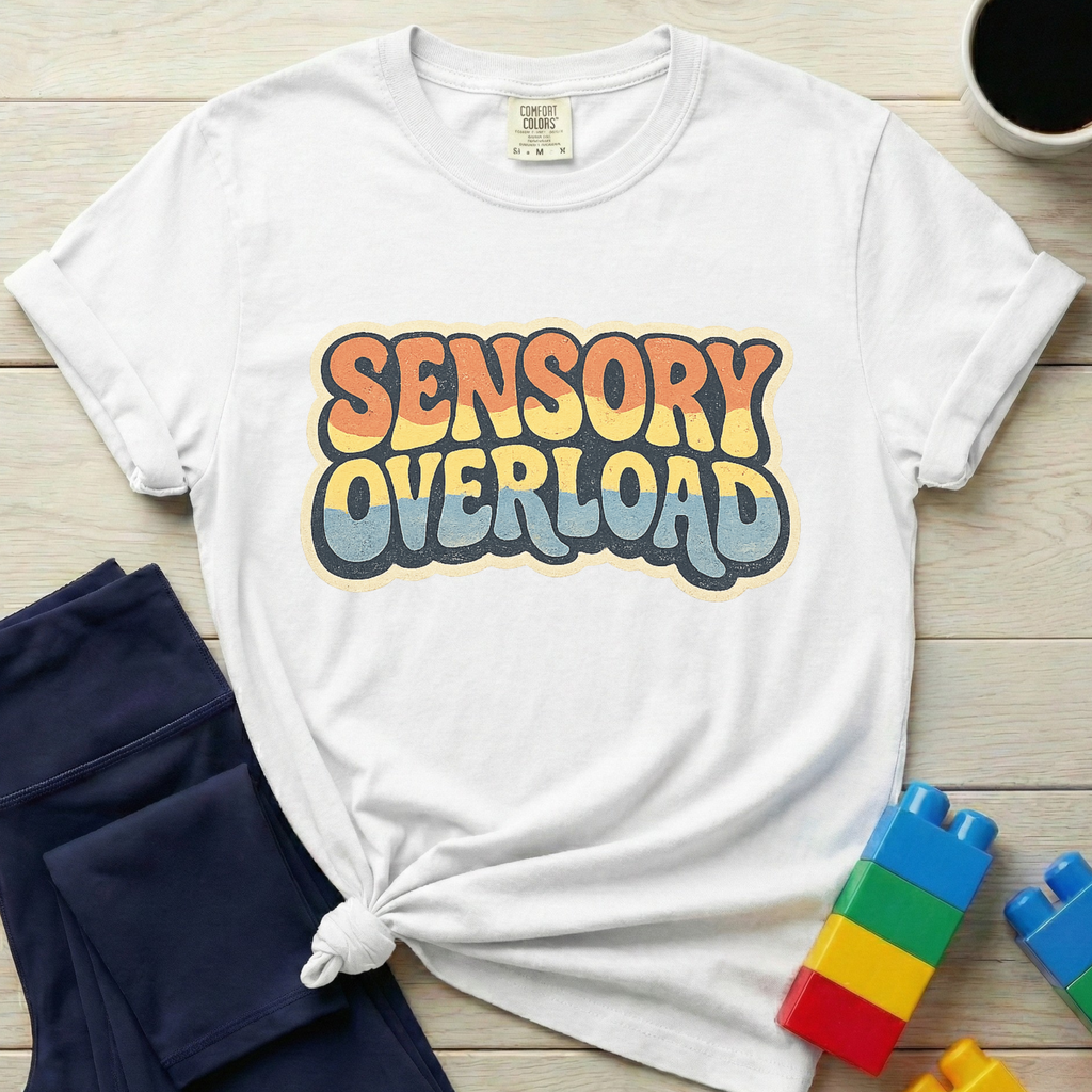 Sensory Overload Retro Vintage T-shirt