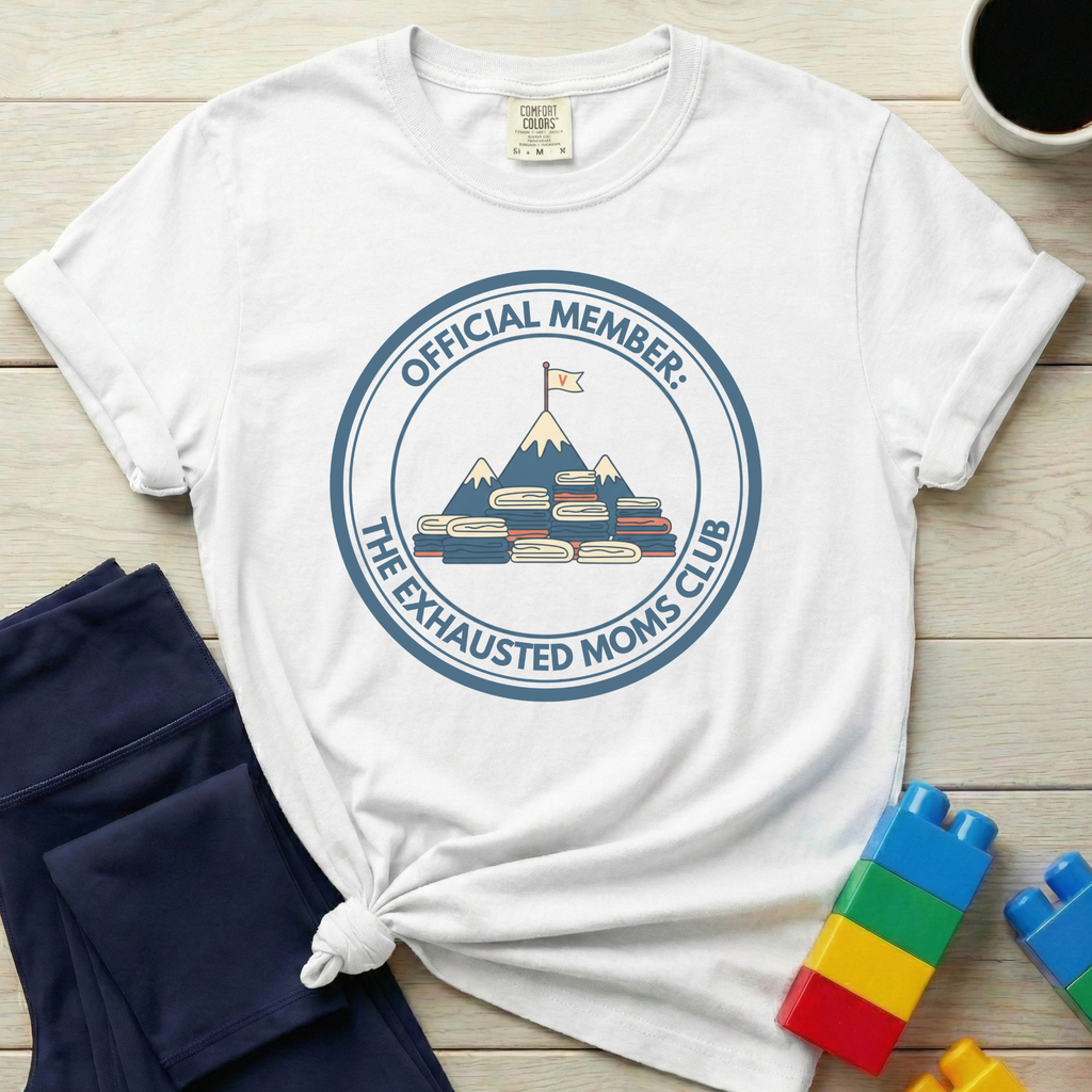 Official Member Exhausted Moms Club T-shirt